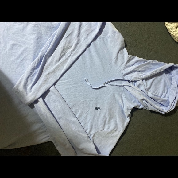 Light blue Ralph Lauren polo hoodie - Picture 1 of 2